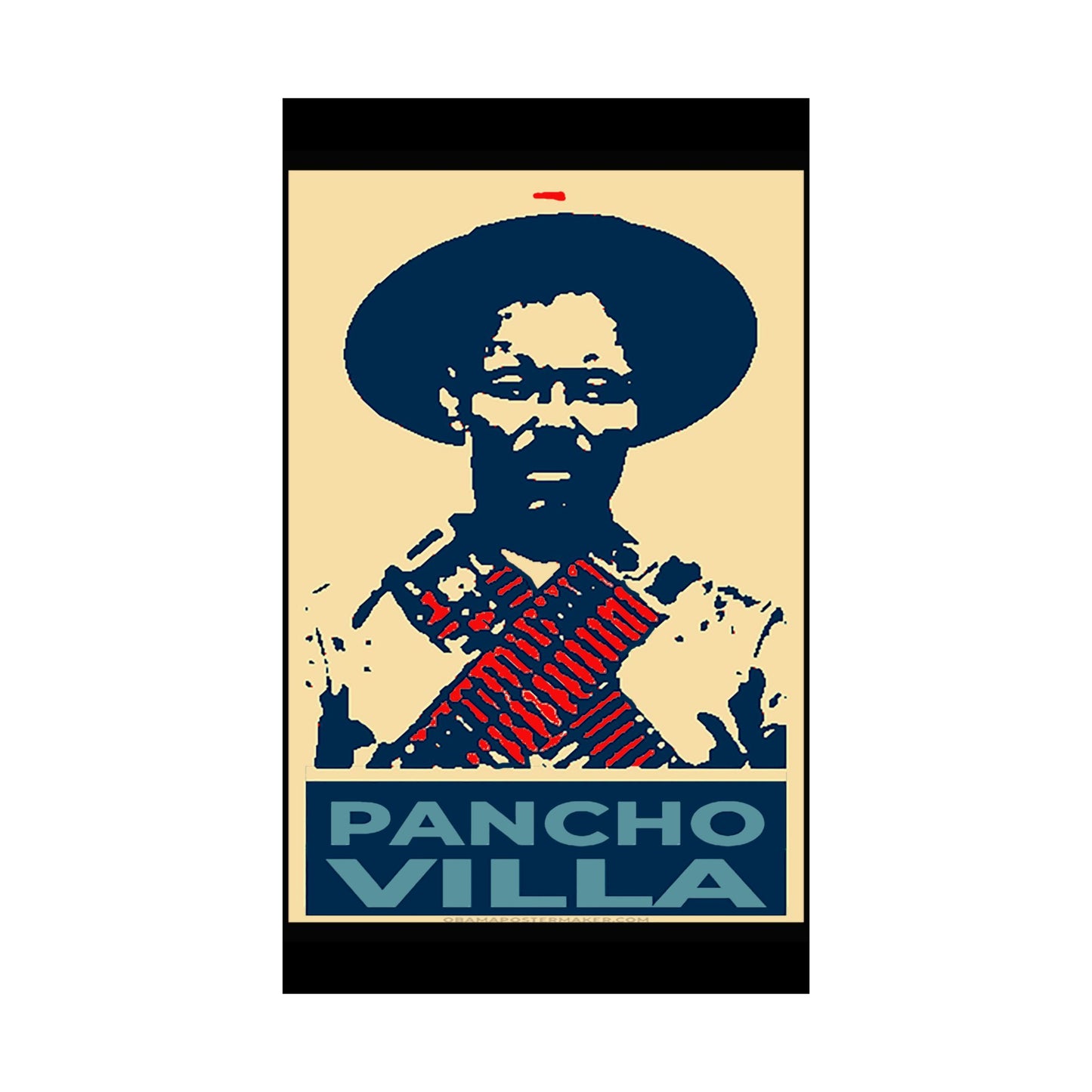 Matte Vertical Posters Pancho Villa art viva Mexico cabrones  cinco de mayo