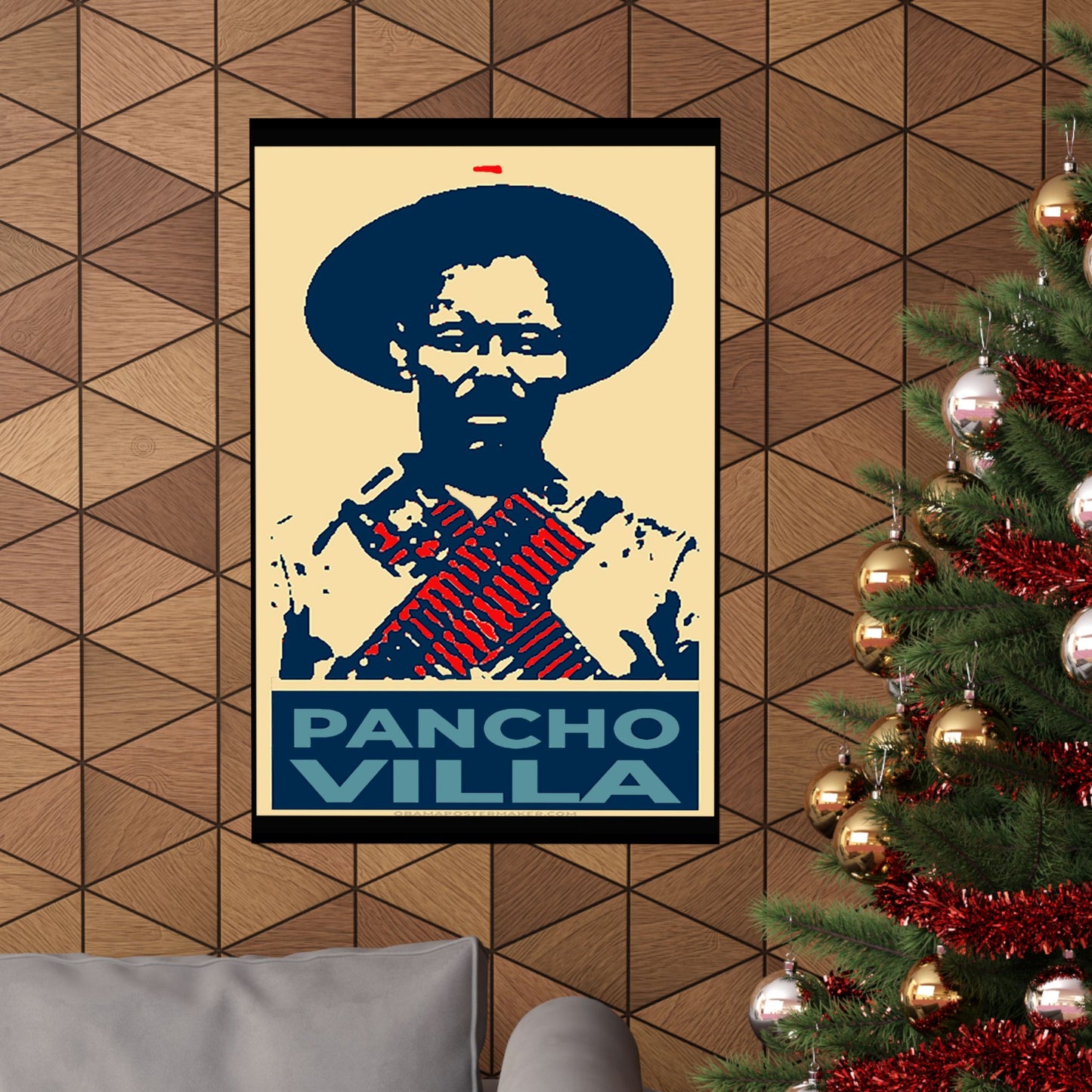 Matte Vertical Posters Pancho Villa art viva Mexico cabrones  cinco de mayo