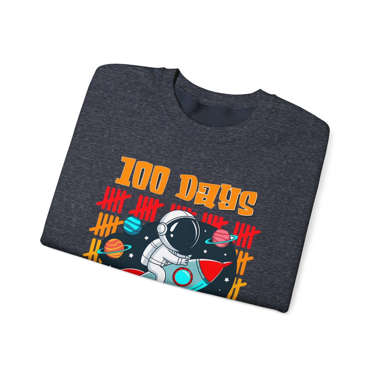 Unisex Heavy Blend™ Crewneck Sweatshirt  100 days of School smarter for kids 2025