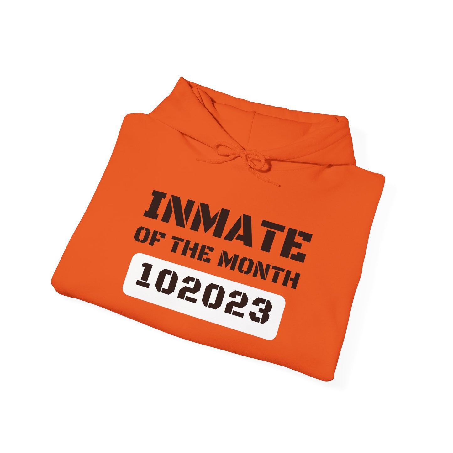 Unisex Heavy Blend™ Hooded Sweatshirt Funny Halloween costume Inmate of the Month 2025