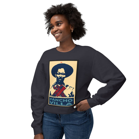 Unisex Lightweight Crewneck Sweatshirt Pancho Villa  viva Mexico cabrones cinco de mayo