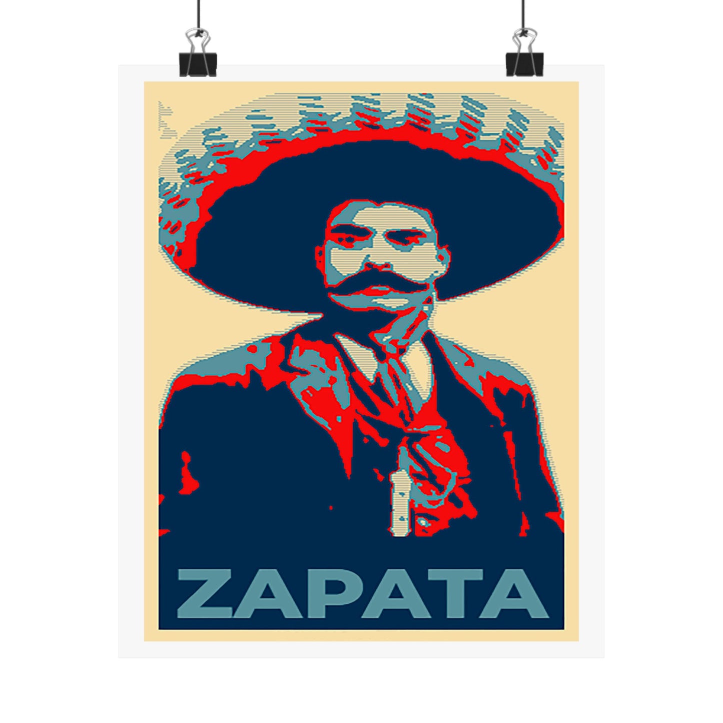 Matte Vertical Posters Mexican Hero Emiliano Zapata  Mexico revolution cinco de mayo 2025