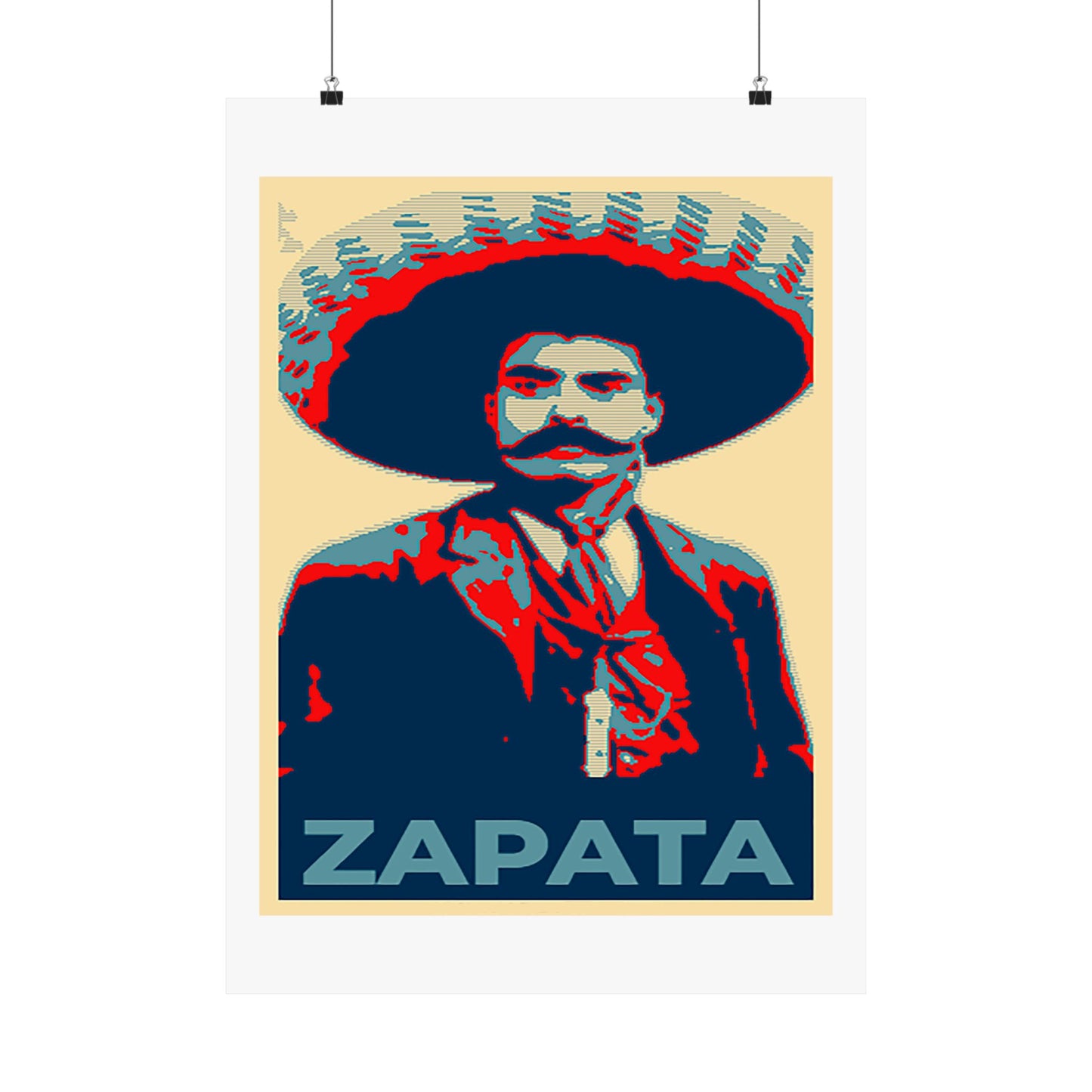 Matte Vertical Posters Mexican Hero Emiliano Zapata  Mexico revolution cinco de mayo 2025