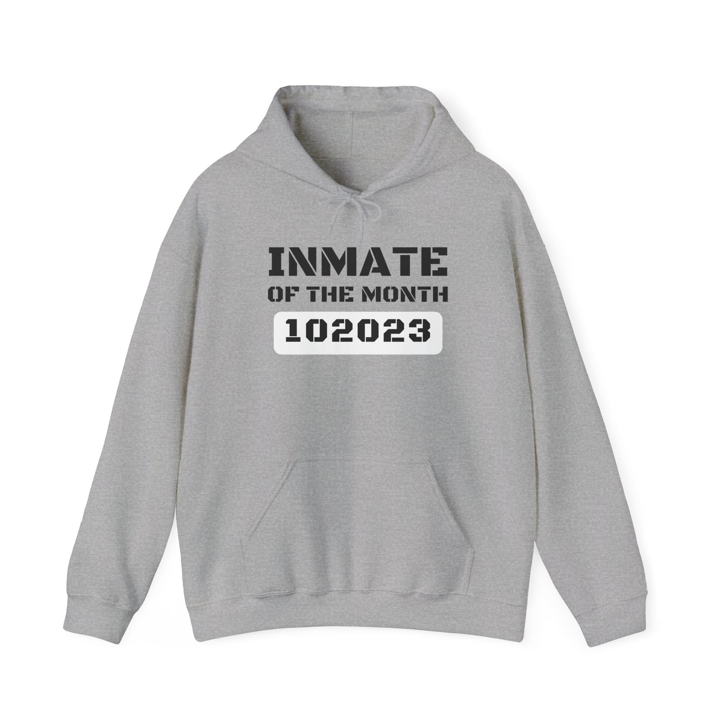 Unisex Heavy Blend™ Hooded Sweatshirt Funny Halloween costume Inmate of the Month 2025