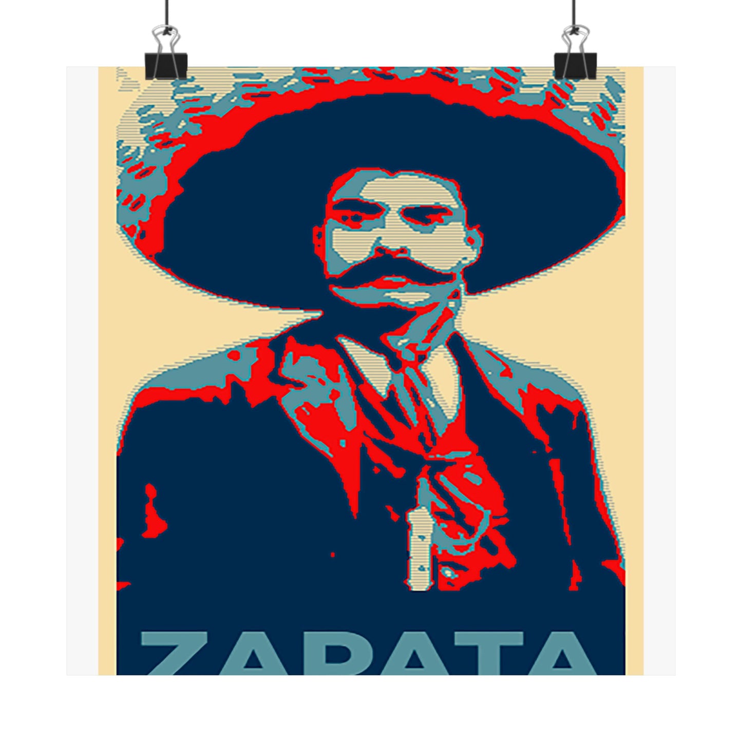 Matte Vertical Posters Mexican Hero Emiliano Zapata  Mexico revolution cinco de mayo 2025