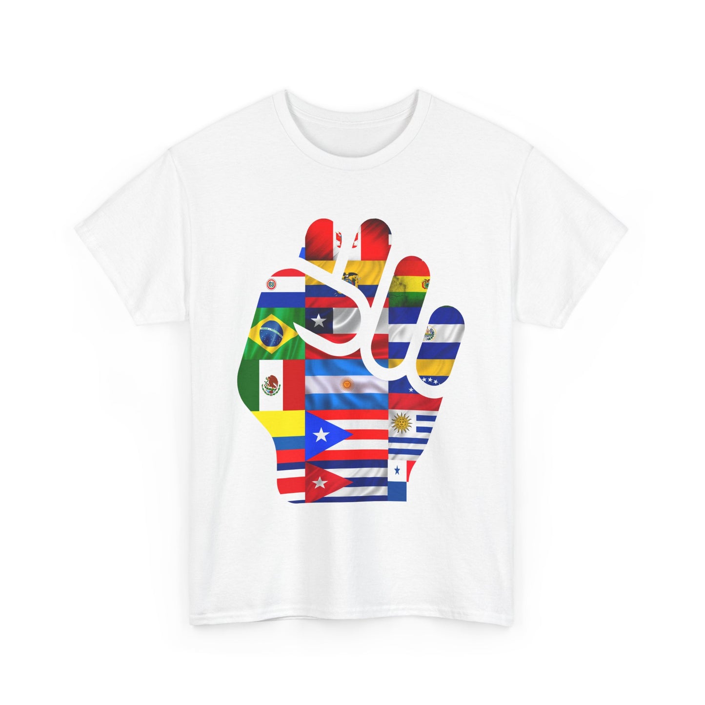 Latinos united hispanic roots and flags anti trump  t shirt 2025