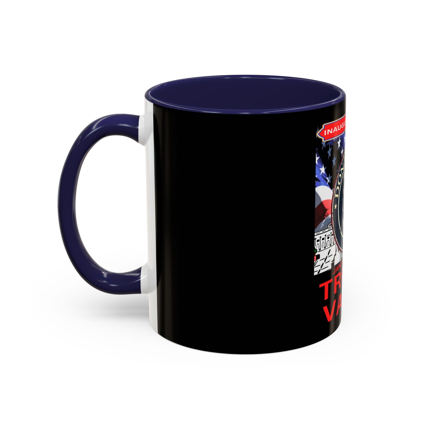 Accent Coffee Mug (11, 15oz) Donald Trump 47th president Inauguration day January 20th 2025 USA