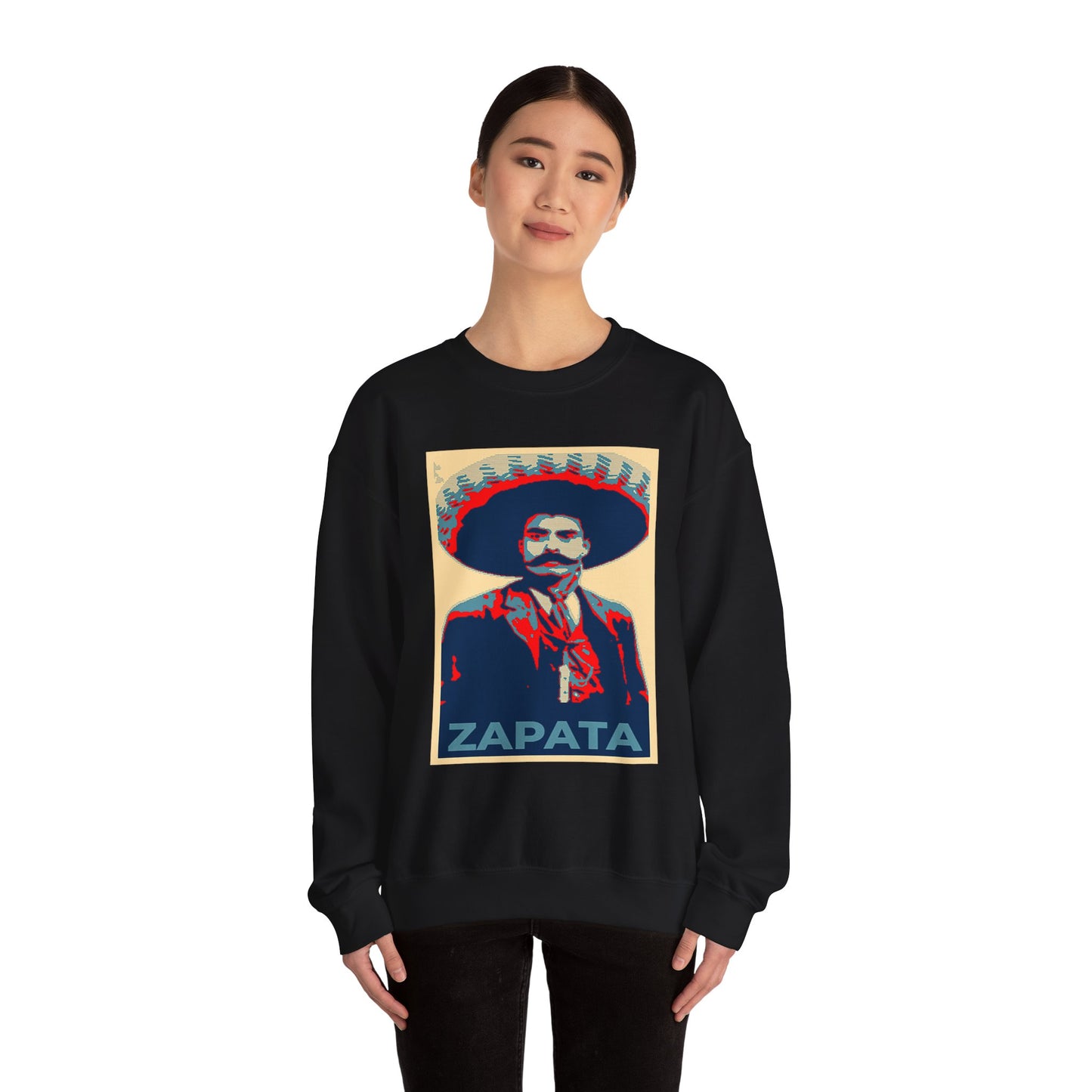 Unisex Heavy Blend™ Crewneck Sweatshirt Emiliano Zapata mexican revolution hero cinco de mayo 2025