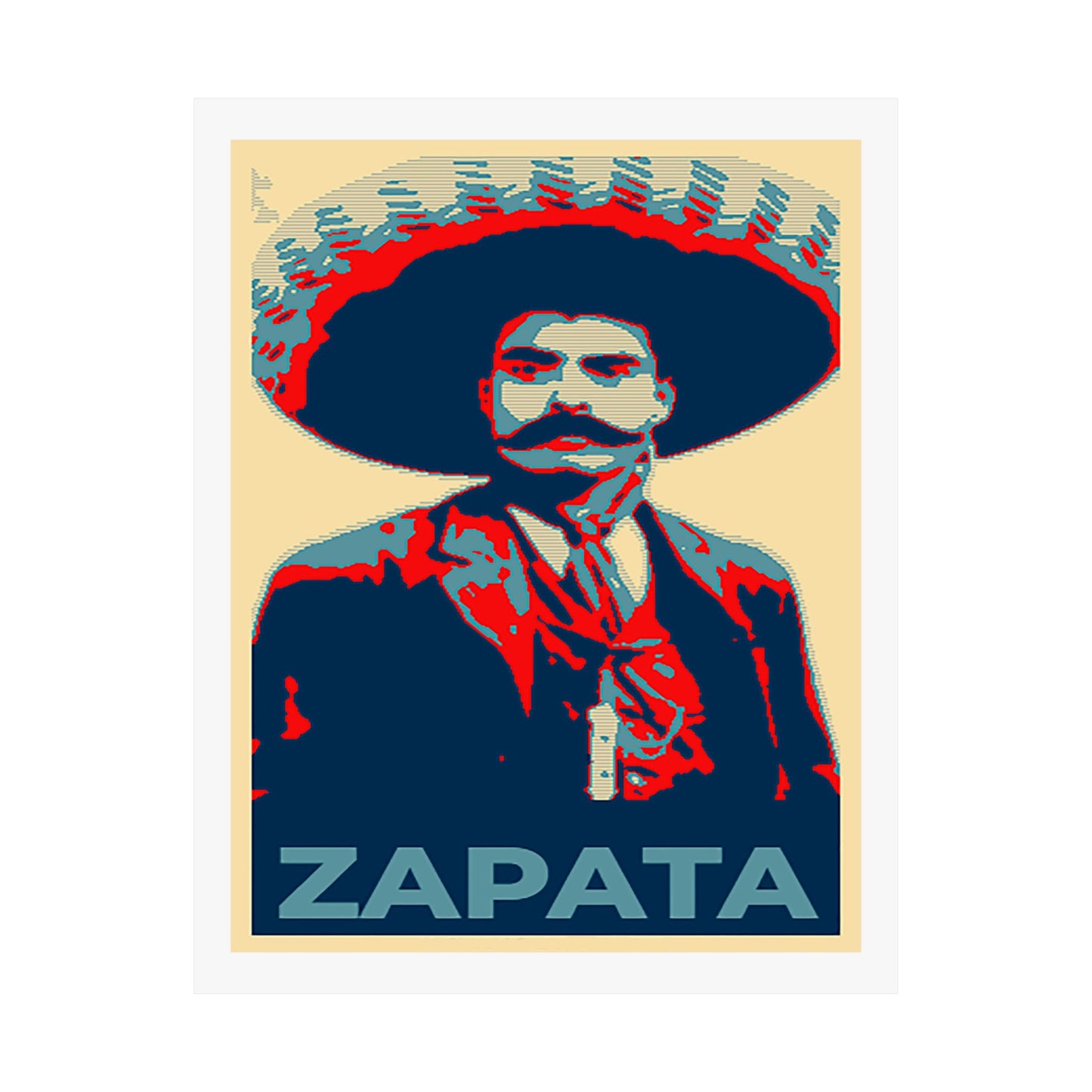 Matte Vertical Posters Mexican Hero Emiliano Zapata  Mexico revolution cinco de mayo 2025