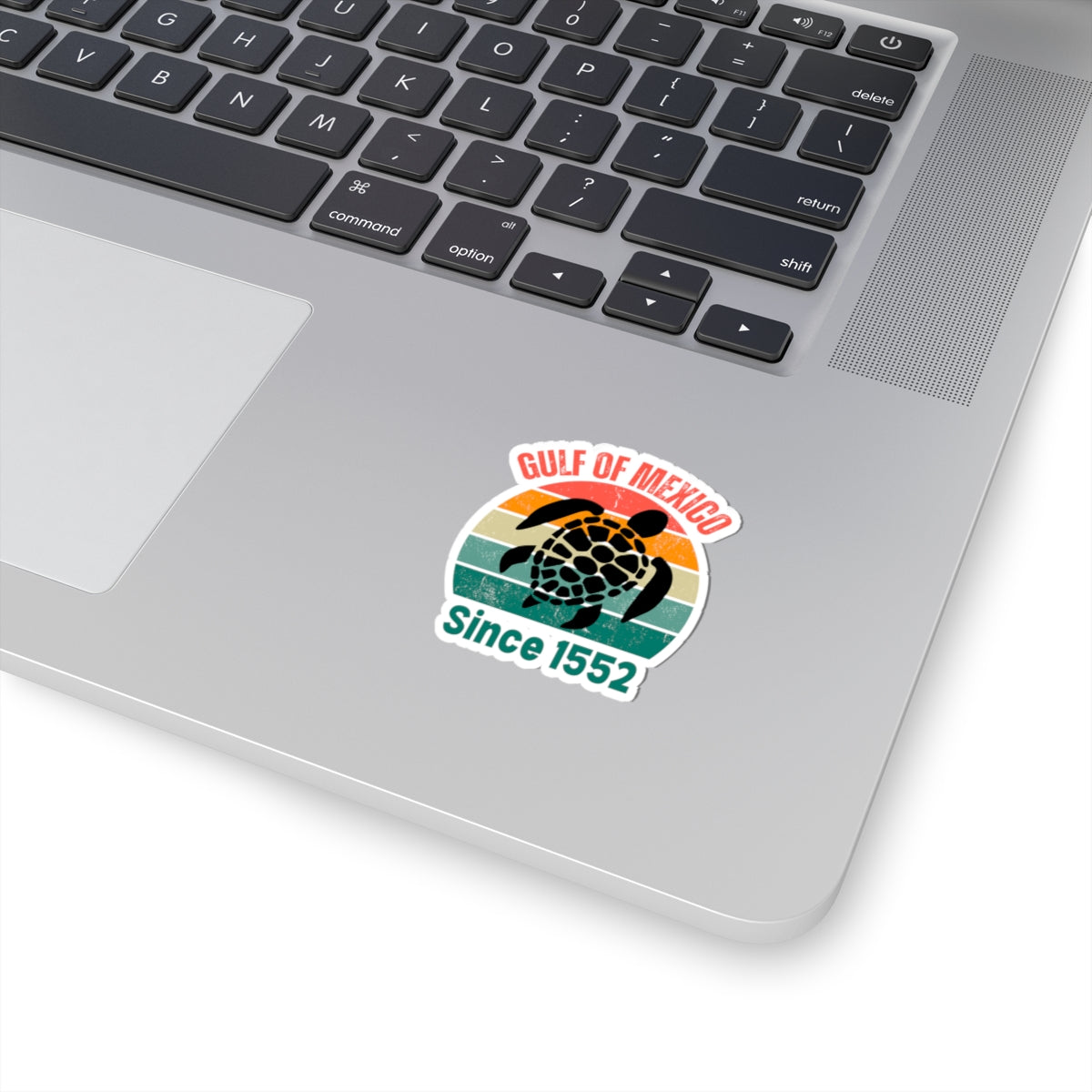 Gulf of Mexico Turtle Kiss-Cut Stickers | Retro Ocean Vibes suuport mexico