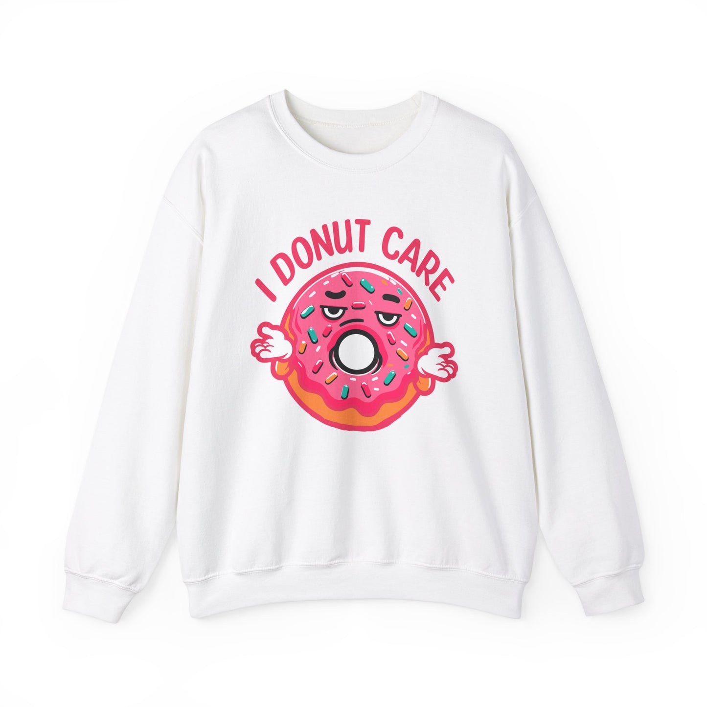 Unisex Heavy Blend™ Crewneck Sweatshirt I dunot care funny donuts lover gifts