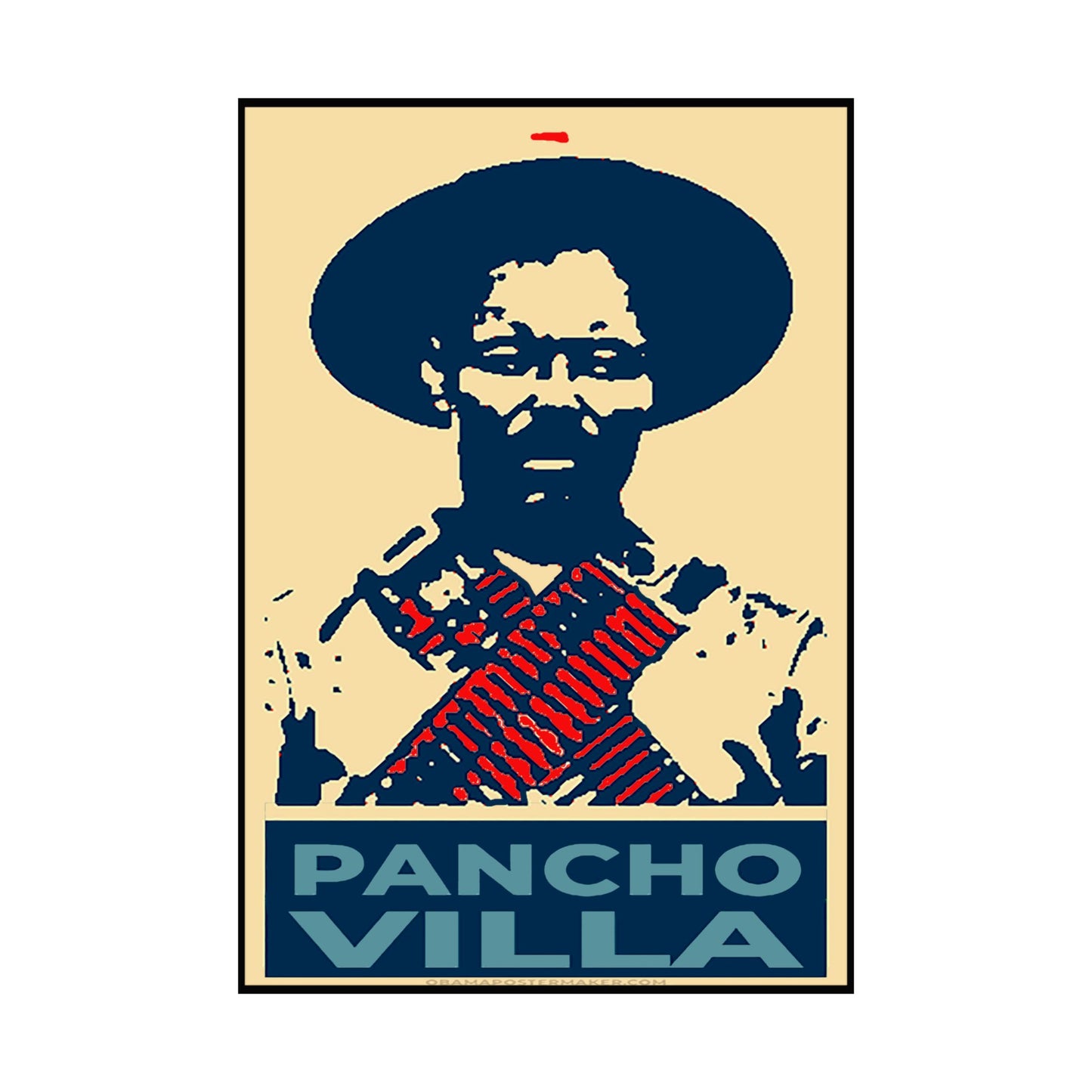 Matte Vertical Posters Pancho Villa art viva Mexico cabrones  cinco de mayo