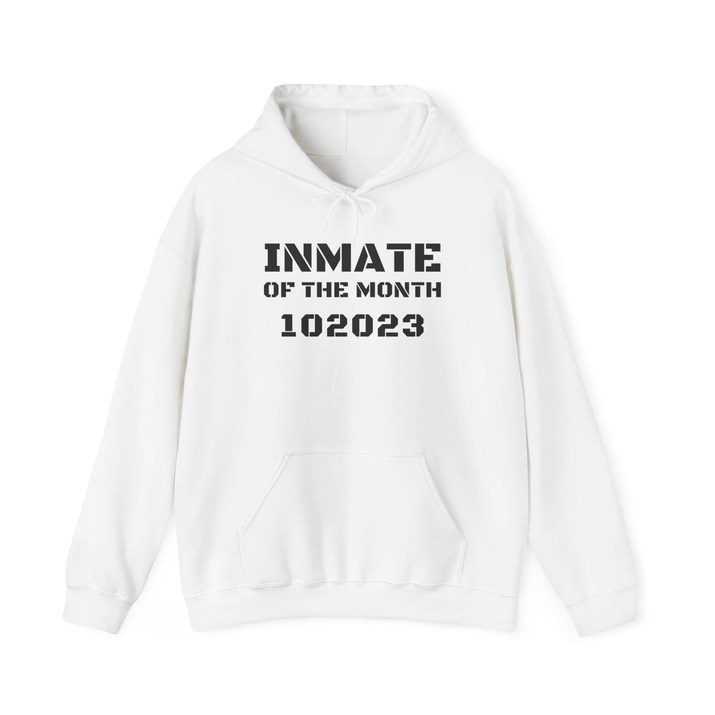 Unisex Heavy Blend™ Hooded Sweatshirt Funny Halloween costume Inmate of the Month 2025