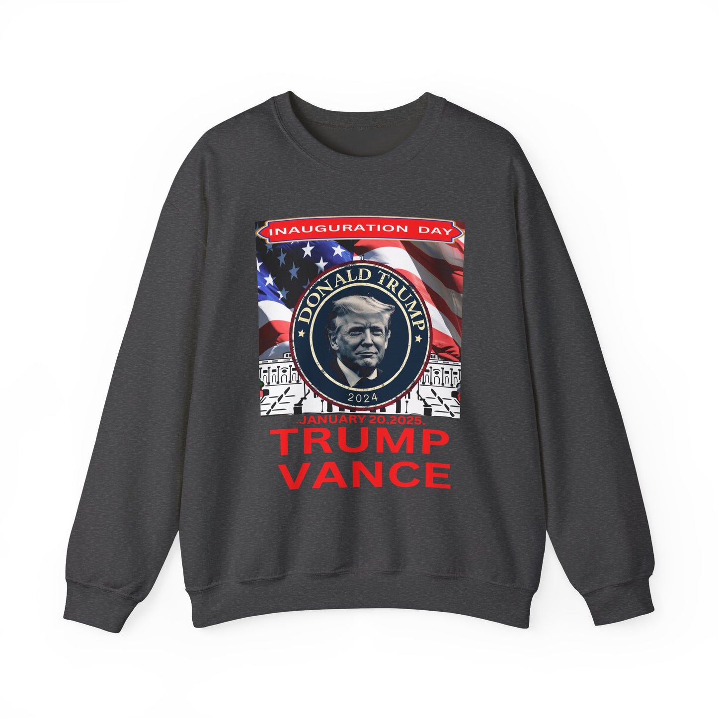 Unisex Heavy Blend™ Crewneck Sweatshirt Donald Trump Inauguration day 47th USA president January 20th 2025