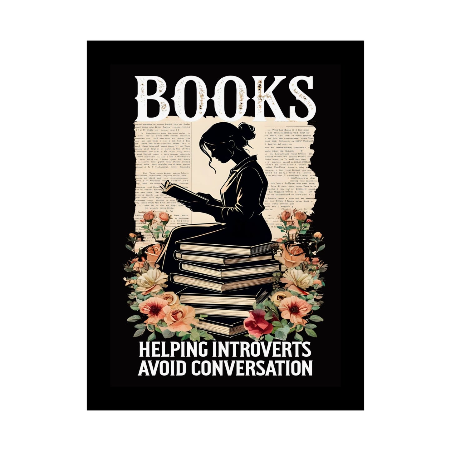 Matte Vertical Posters Books lovers gift ideas 2025