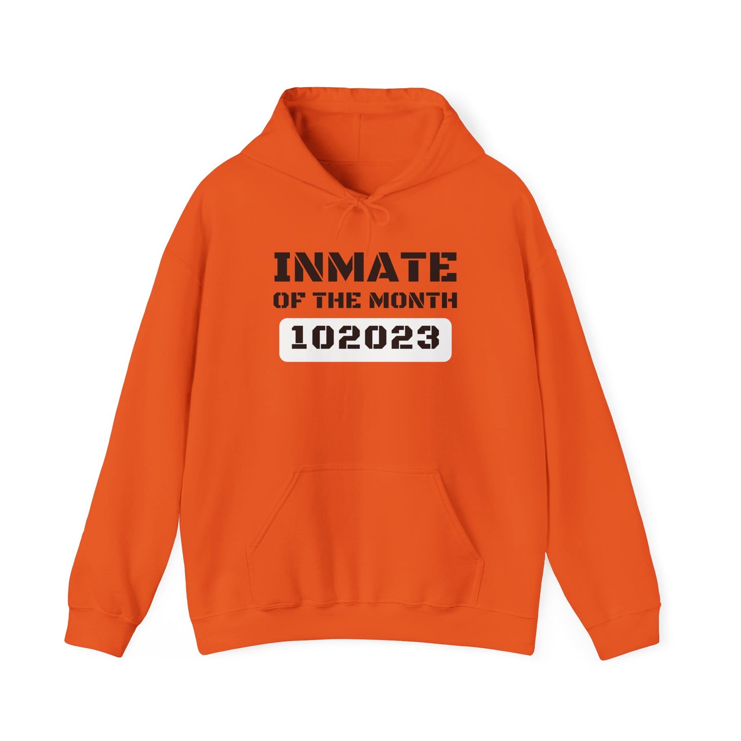 Unisex Heavy Blend™ Hooded Sweatshirt Funny Halloween costume Inmate of the Month 2025