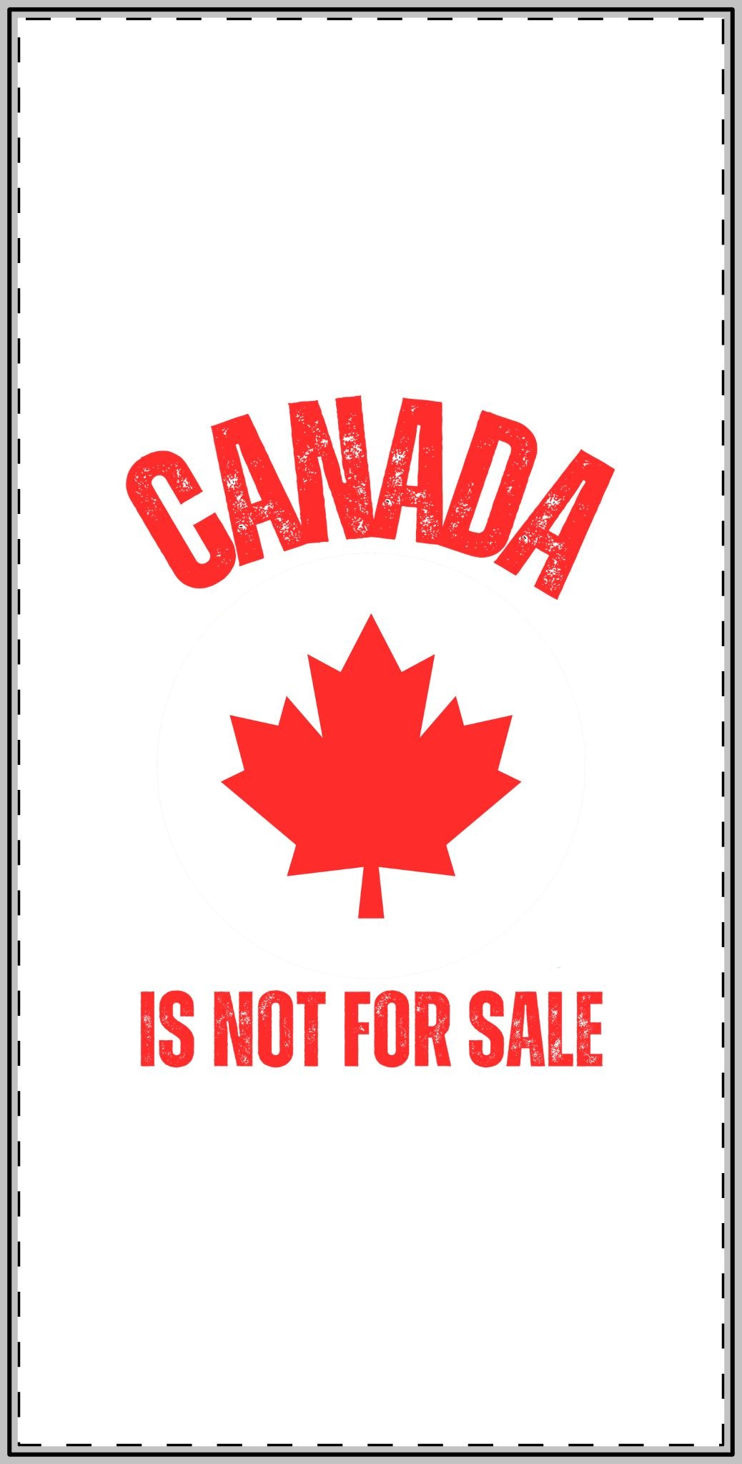 Canada is not for sale anti Trump 2025 Magnet