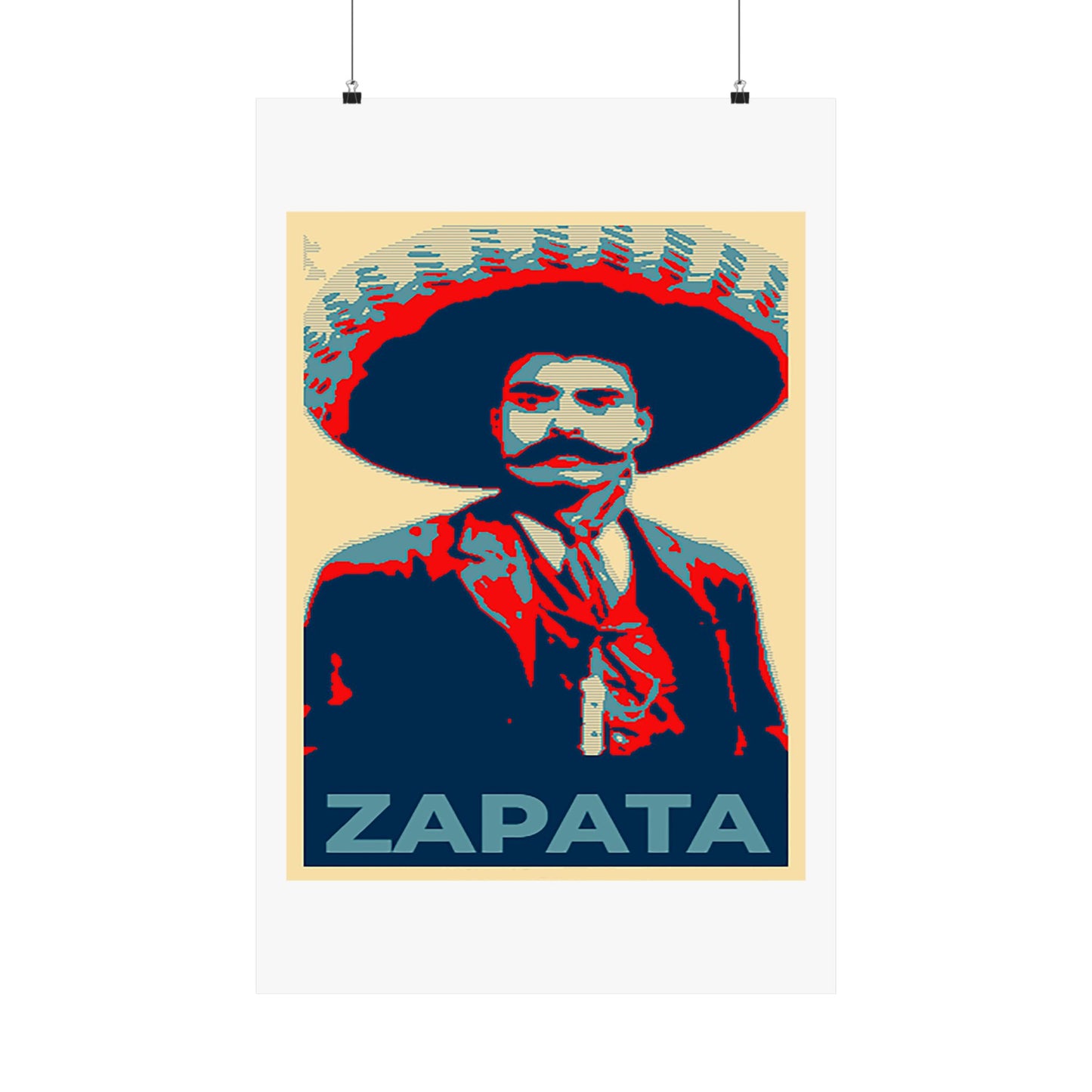 Matte Vertical Posters Mexican Hero Emiliano Zapata  Mexico revolution cinco de mayo 2025