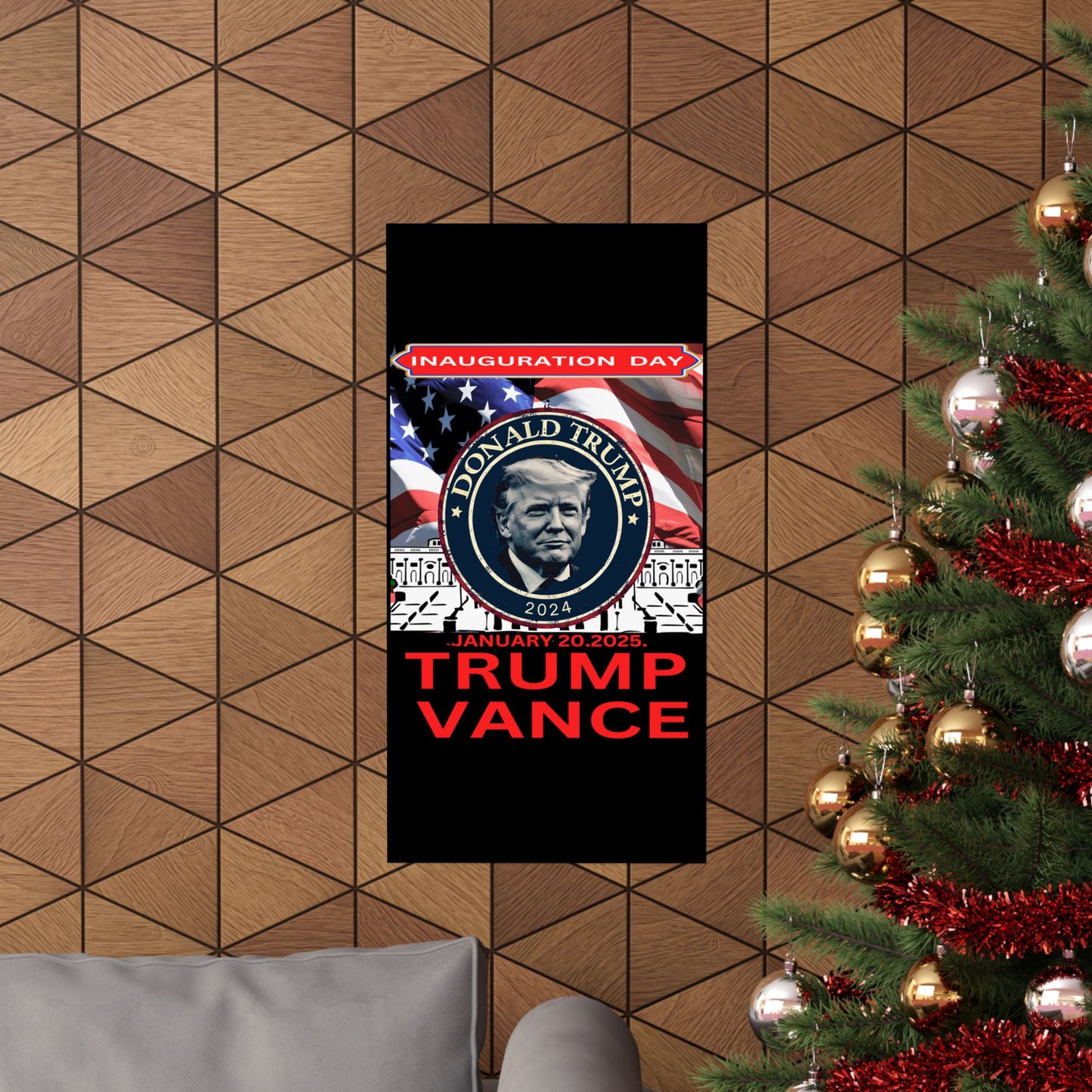 Matte Vertical Posters Donal Trump Inauguration day support your president  47th POTUS  USA