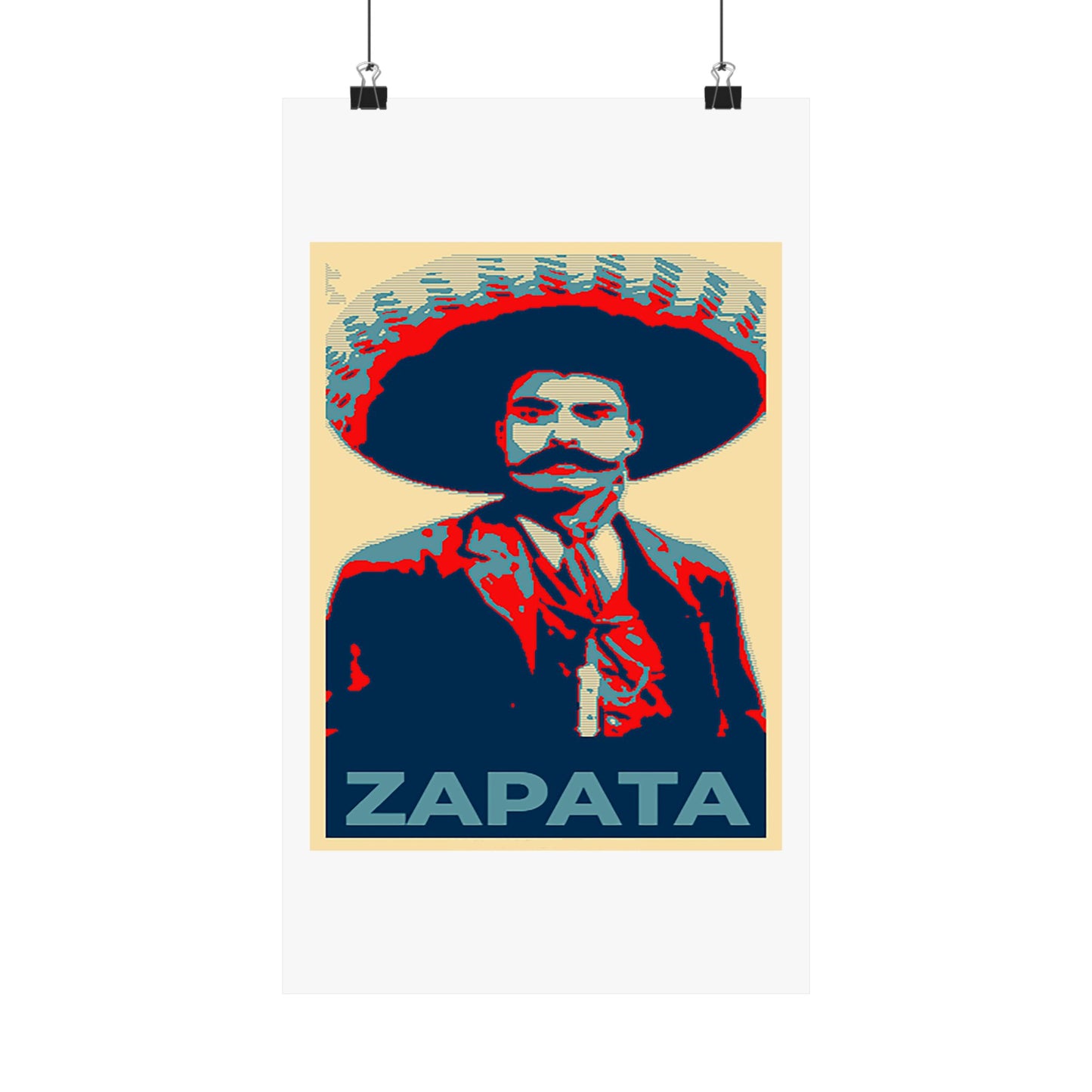 Matte Vertical Posters Mexican Hero Emiliano Zapata  Mexico revolution cinco de mayo 2025