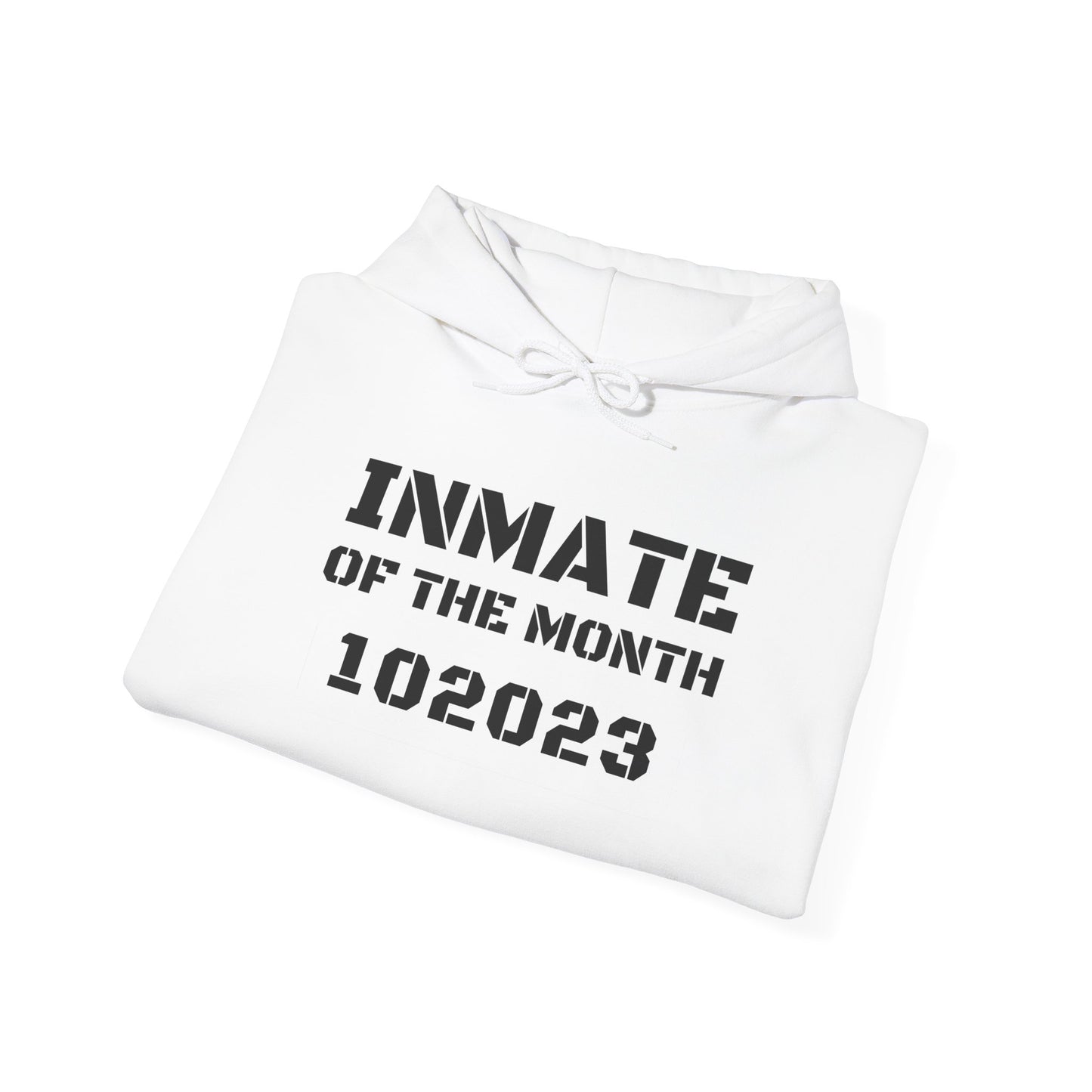 Unisex Heavy Blend™ Hooded Sweatshirt Funny Halloween costume Inmate of the Month 2025