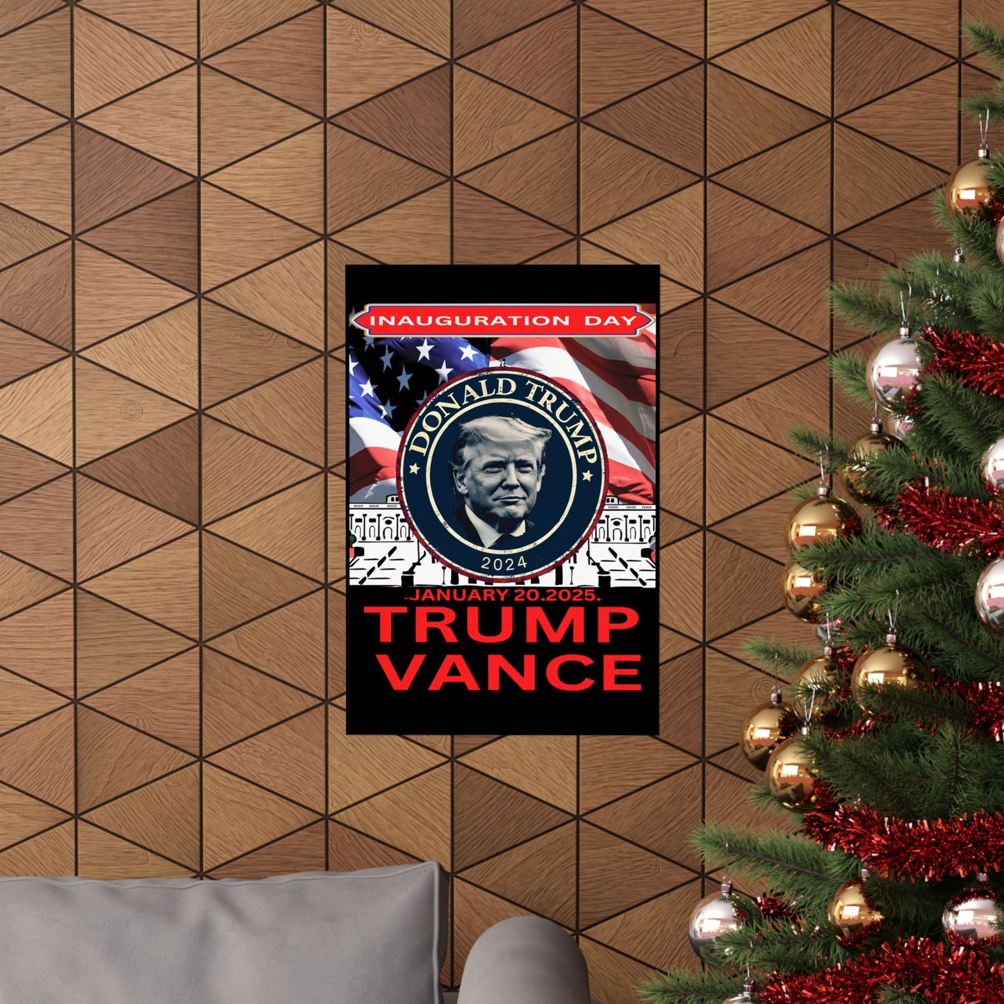 Matte Vertical Posters Donal Trump Inauguration day support your president  47th POTUS  USA