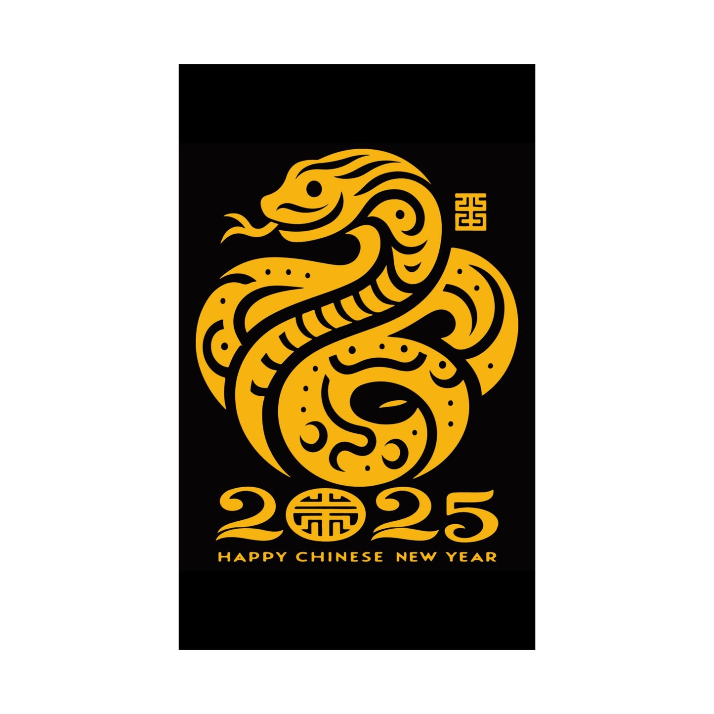 Matte Vertical Posters Chinese new year celebration 2025 year of  Snake chinese lunar year