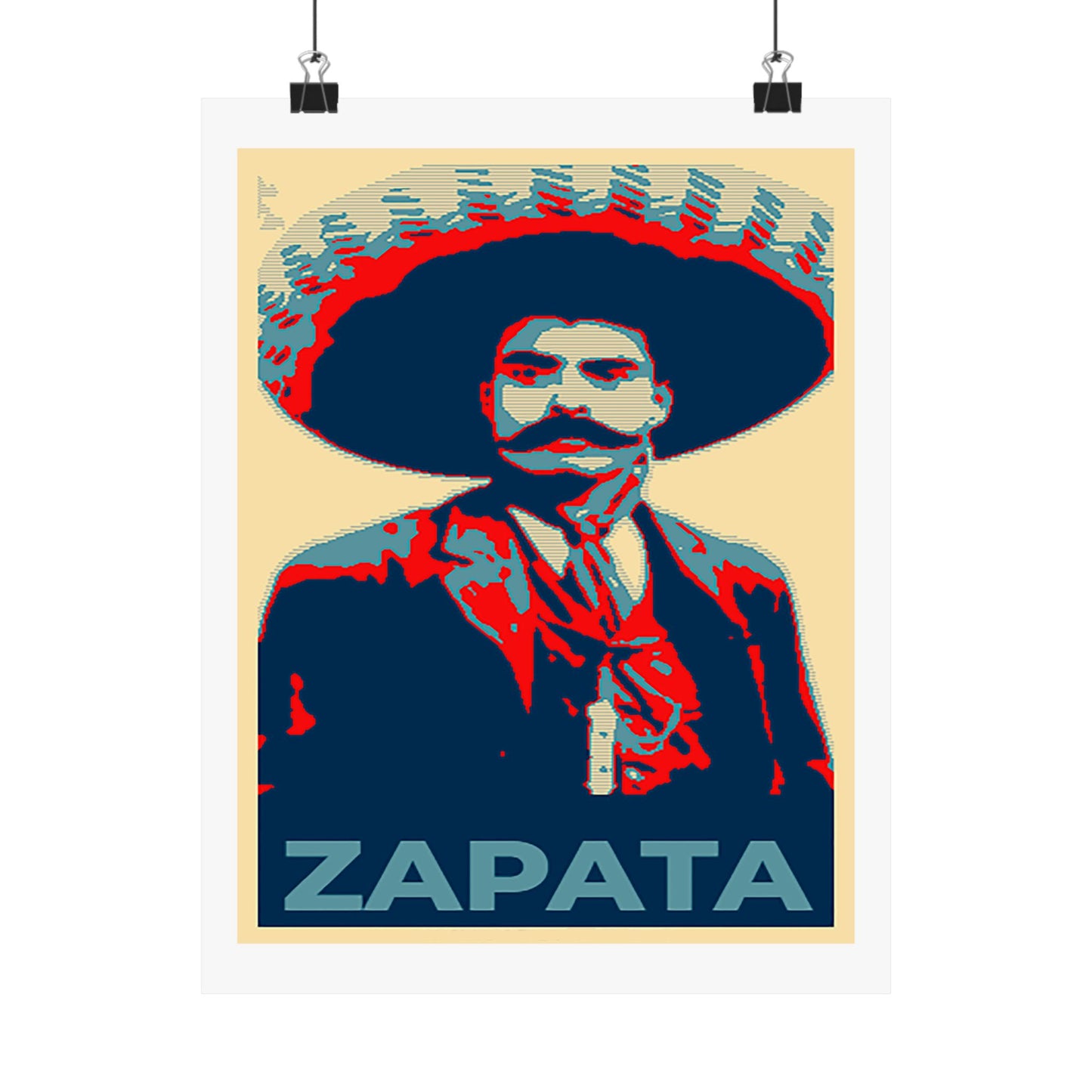 Matte Vertical Posters Mexican Hero Emiliano Zapata  Mexico revolution cinco de mayo 2025