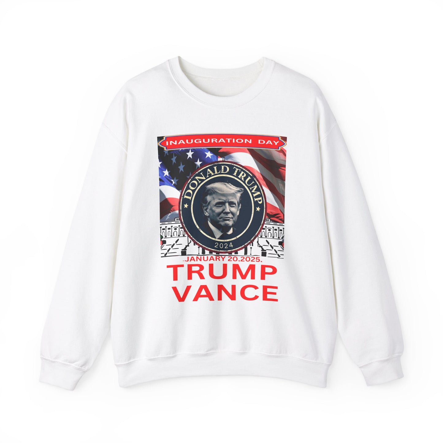 Unisex Heavy Blend™ Crewneck Sweatshirt Donald Trump Inauguration day 47th USA president January 20th 2025