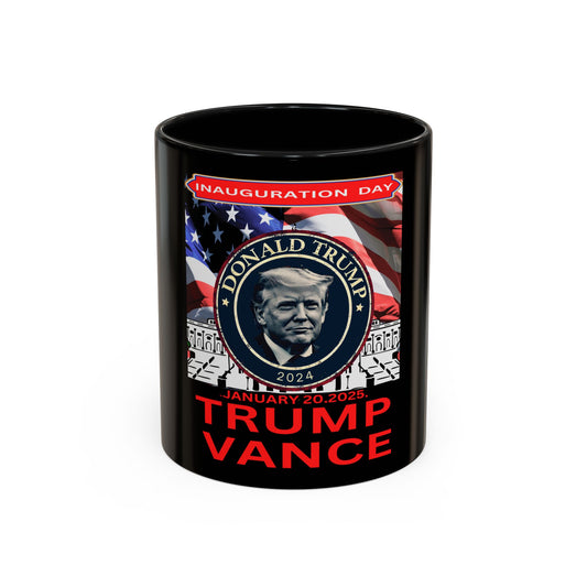 Accent Coffee Mug (11, 15oz) Donald Trump 47th president Inauguration day January 20th 2025 USA