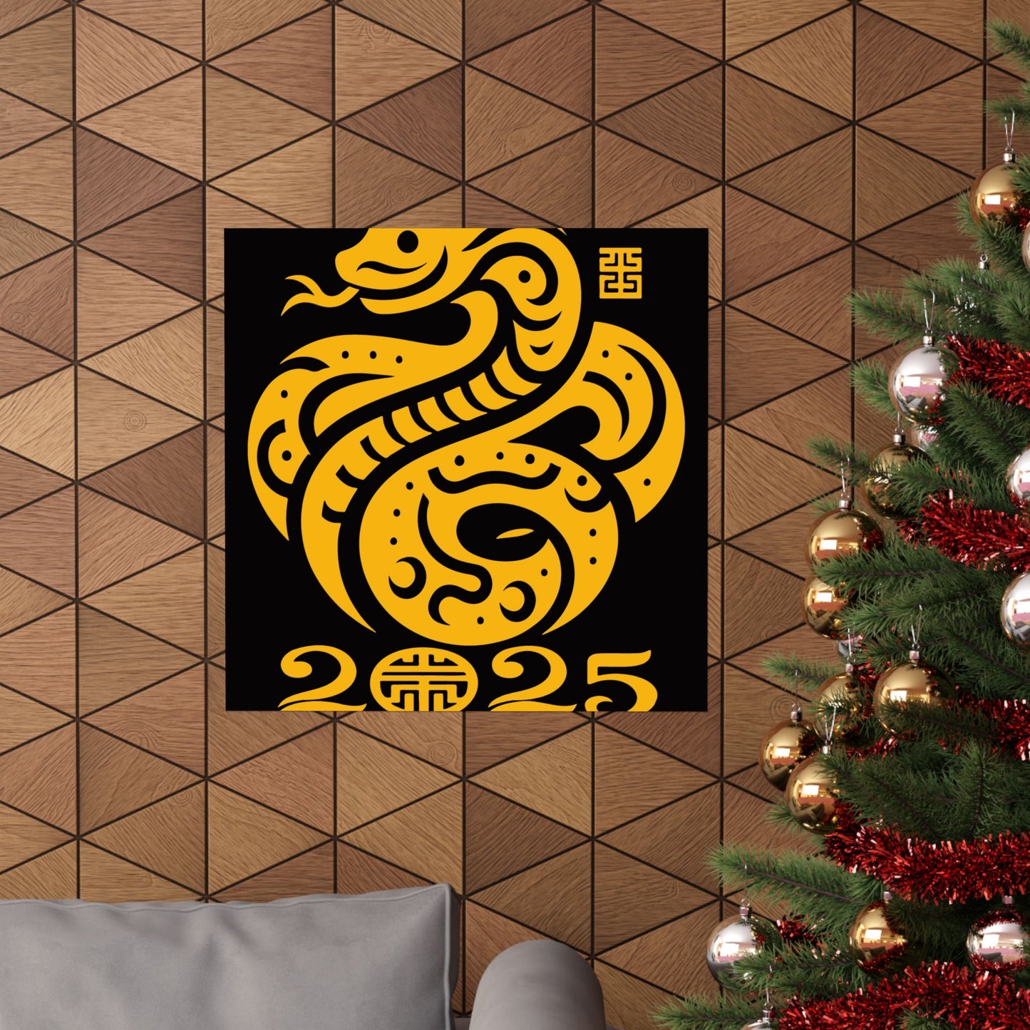 Matte Vertical Posters Chinese new year celebration 2025 year of  Snake chinese lunar year