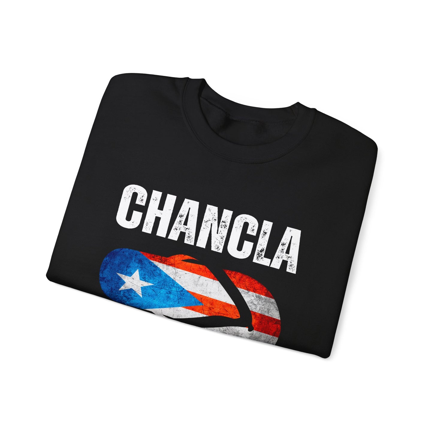 Unisex Heavy Blend™ Crewneck Sweatshirt Puertorican Chancla survivor funny boricua gifts