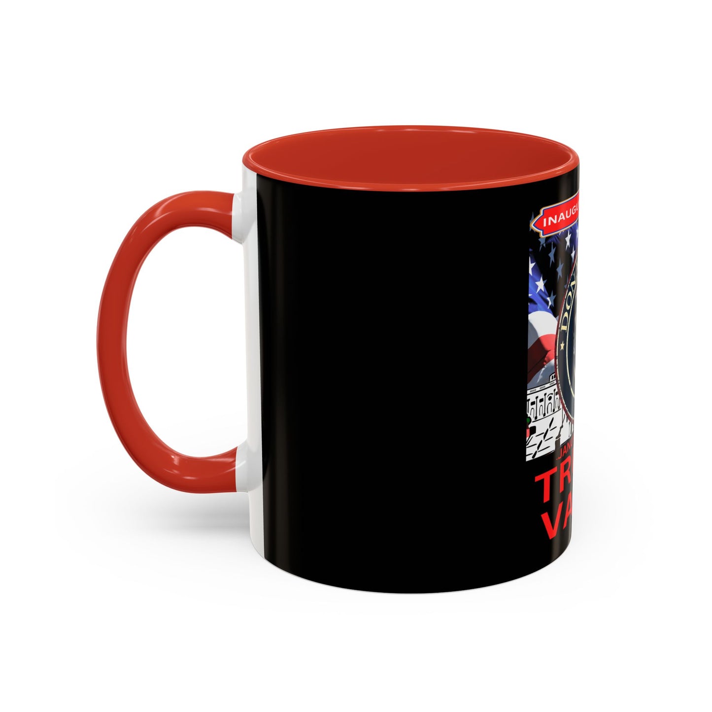 Accent Coffee Mug (11, 15oz) Donald Trump 47th president Inauguration day January 20th 2025 USA