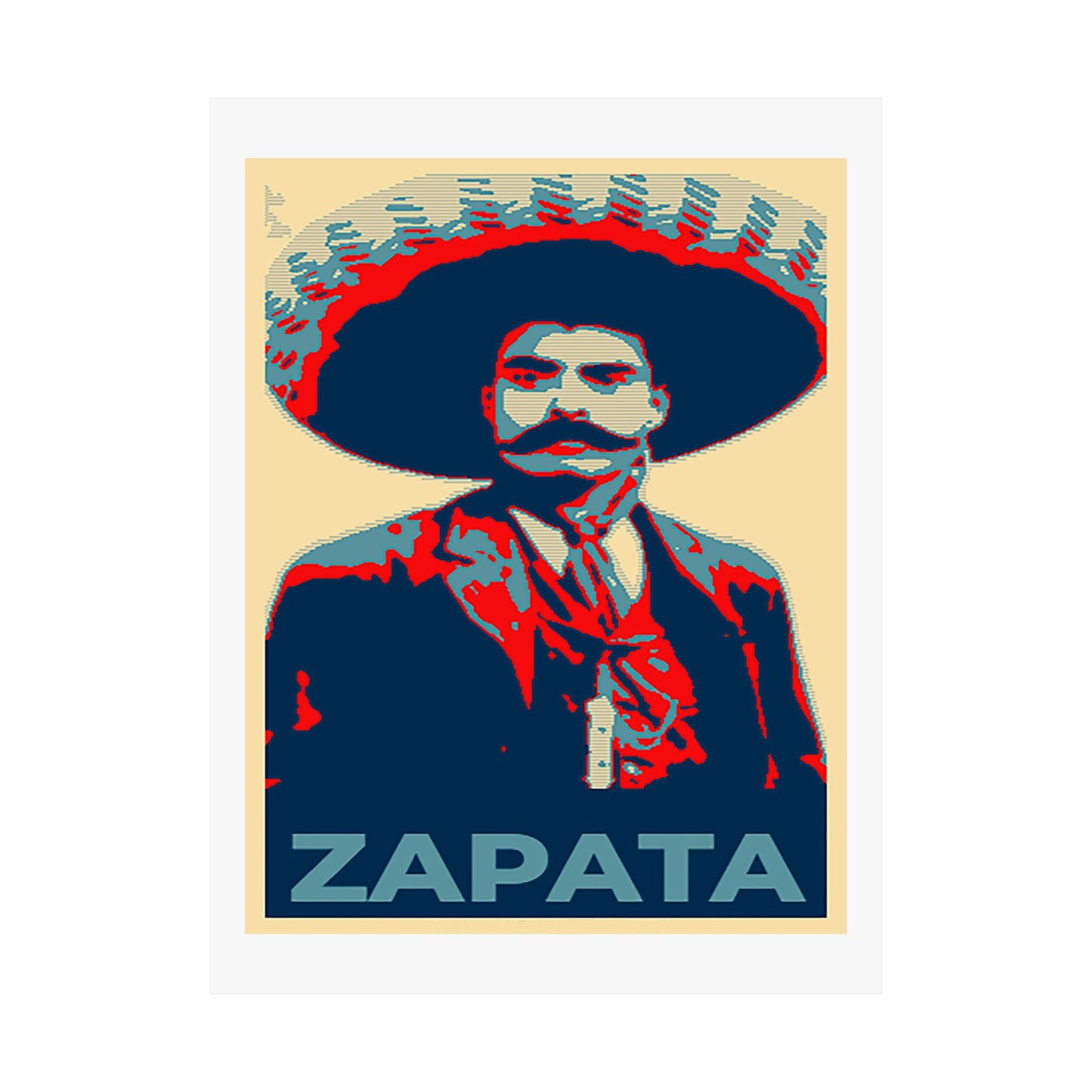 Matte Vertical Posters Mexican Hero Emiliano Zapata  Mexico revolution cinco de mayo 2025