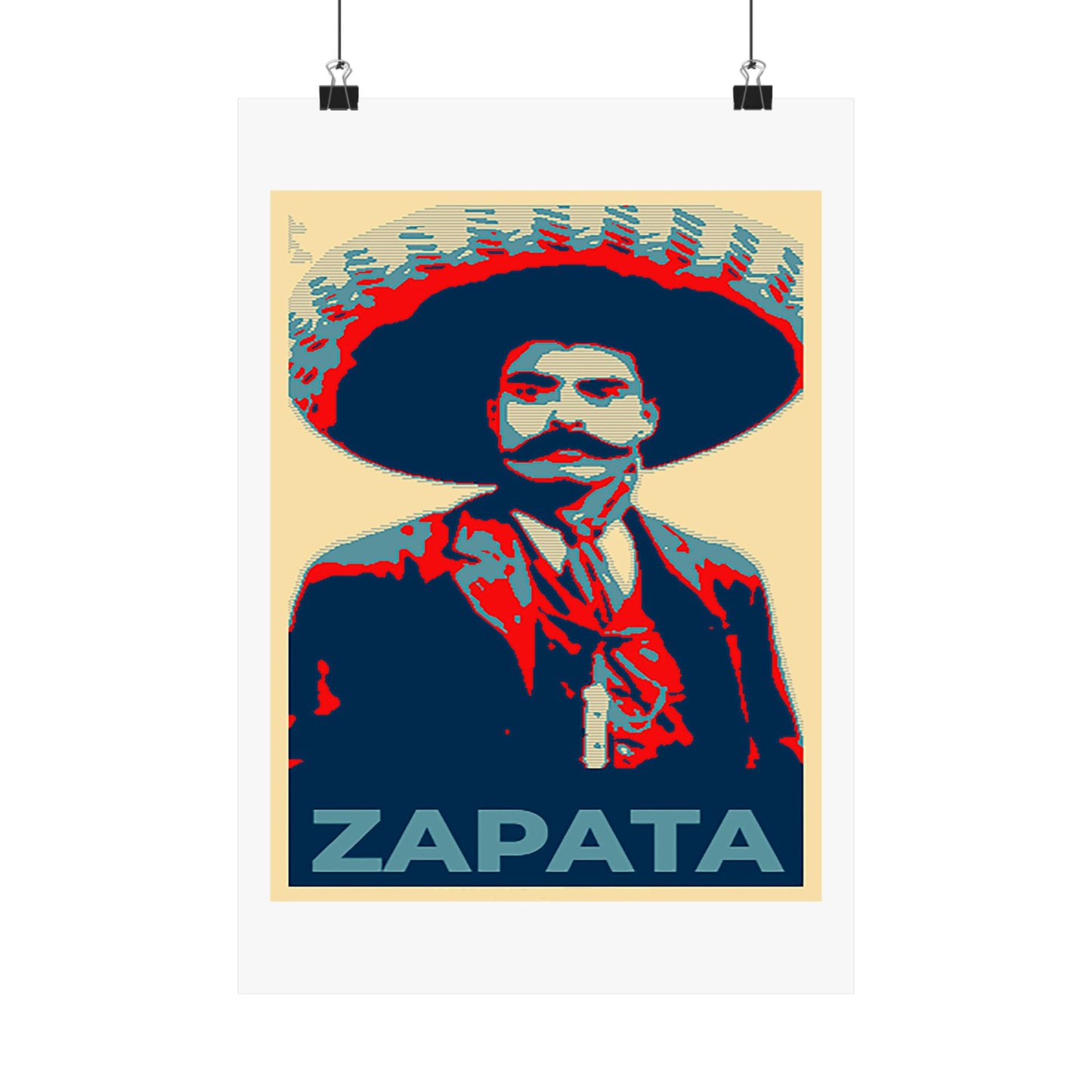 Matte Vertical Posters Mexican Hero Emiliano Zapata  Mexico revolution cinco de mayo 2025