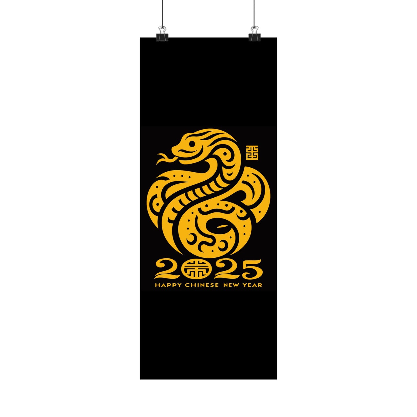 Matte Vertical Posters Chinese new year celebration 2025 year of  Snake chinese lunar year